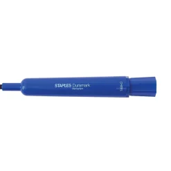 Markers|Staples DuraMark Permanent Markers, Medium Point, Blue, 12/Pack (18890)