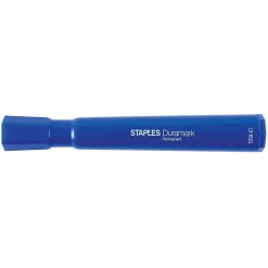 Markers|Staples DuraMark Permanent Markers, Medium Point, Blue, 12/Pack (18890)