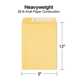 Online Staples EasyClose Self Seal #10 1/2 Kraft Catalog Envelope, 9