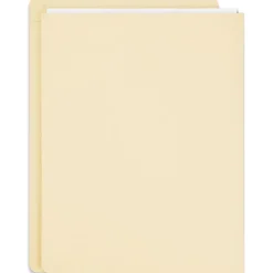 File Folders|Staples End Tab File Folder, Straight Cut, Letter Size, Manila, Reinforced Tab, 50/Box (ST62572)