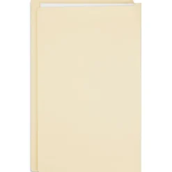 File Folders|Staples End Tab File Folder, Straight Cut, Legal Size, , Manila, Reinforced Tab, 100/Box (ST62571)