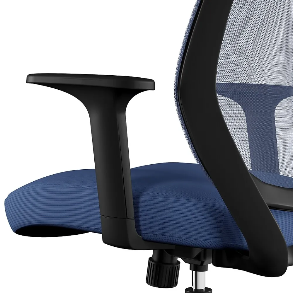Ergonomic Chairs*Staples ® Essentials Ergonomic Fabric Swivel Task Chair, (UN56965) Blue