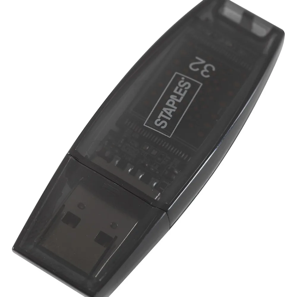 Hot Staples Everyday 32GB USB 2.0 Type A Flash Drive, Black (28205)