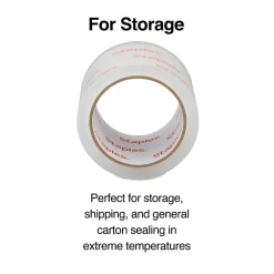 Hot Staples Extra Wide Packing Tape with Dispenser, 2.83