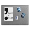 Bulletin*Staples Fabric Bulletin Board, Black Frame, 4' x 3' (ST61264)