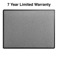 Bulletin*Staples Fabric Bulletin Board, Black Frame, 4' x 3' (ST61264)