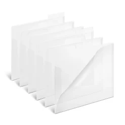 File Folders|Staples File Folder, 3 Tab, Letter Size, Translucent Clear, 6/Pack (TR11863)