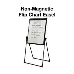 Dry Erase*Staples Flip Chart Easel, Black Steel (28216US/50444US)