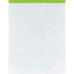 Notepads|Staples ® Graph Pad, 8.5" x 11.75", Graph Ruled, Assorted Colors, 50 Sheets/Pad (20492/V2)