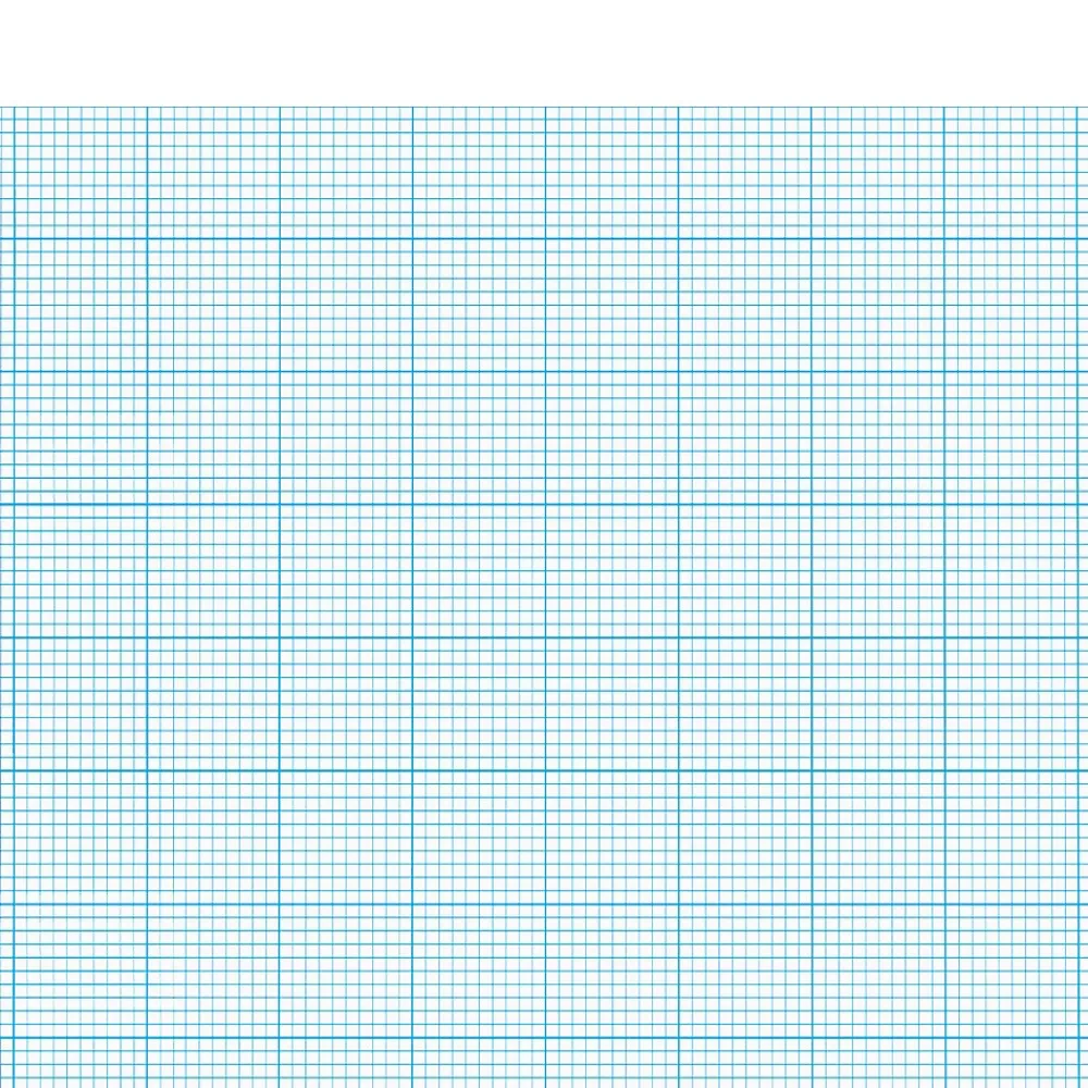 Notepads|Staples Graph Pad, 8.5" x 11" (US letter), Graph Ruled, White, 50 Sheets/Pad, 6 Pads/Pack (35705)