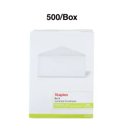 Online Staples Gummed #9 Business Envelopes, 3 7/8