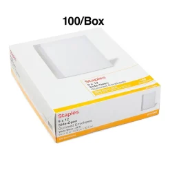 Clearance Staples Gummed Booklet Envelopes, 9