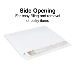 Staples Gummed Booklet Envelopes, 10" x 13", White, 100/Box (SPL487765)