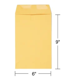 Clearance Staples Gummed Kraft Catalog Envelopes, 6