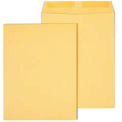 Outlet Staples Gummed Kraft Catalog Envelopes, 10"L x 13"H, Brown, 250/Box (486946/17033)