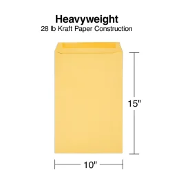 Clearance Staples Gummed Kraft Catalog Envelopes, 10