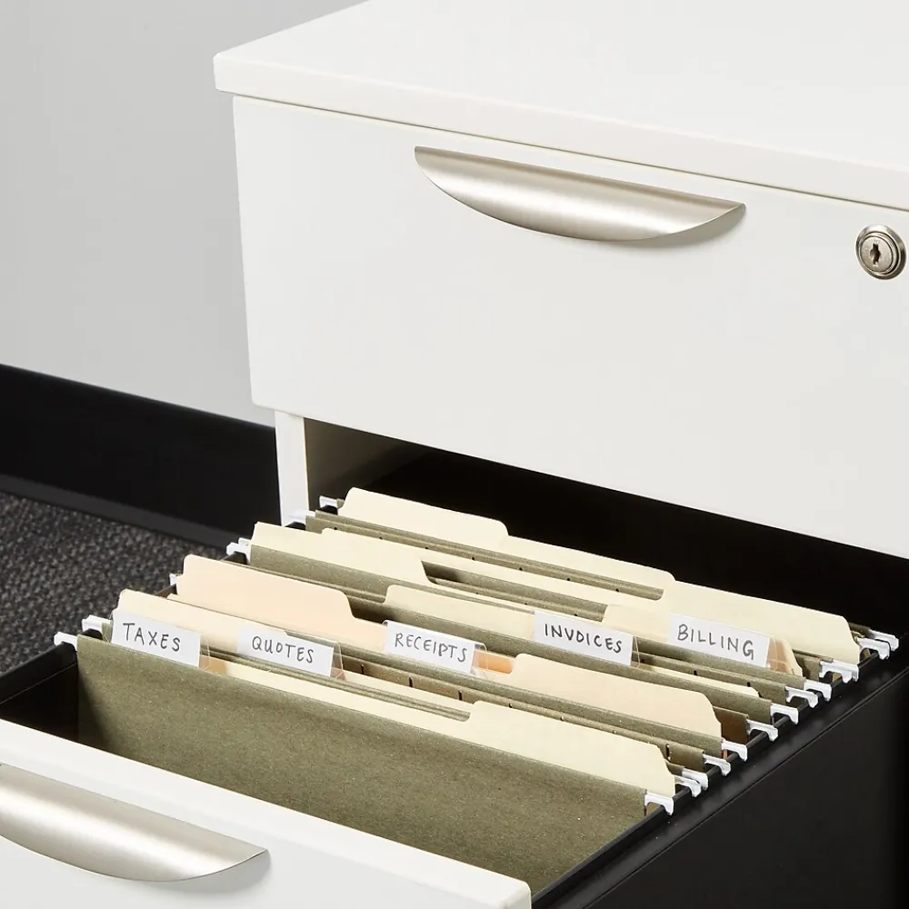 Hanging File Folders|Staples ® Hanging File Folders, 5-Tab, Letter Size, Standard Green, 250/Carton (ST116764CT)