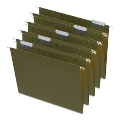 Hanging File Folders|Staples Hanging File Folders, 1/5-Cut Tab, LLetter Size, Standard Green, 50/Box (45444-US)