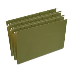 Hanging File Folders|Staples Hanging File Folder, Stright Cut, Legal Size, Standard Green, 25/Box (ST521252/521252)