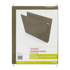 Hanging File Folders|Staples Hanging File Pockets, 3.5