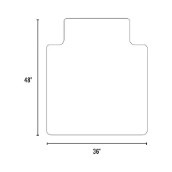 Chair Mats*Staples Hard Floor Chair Mat with Lip, 36