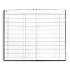 Journals|Staples Hard Journal, 7.25"W x 11.75"H, Black/Burgundy (217687)