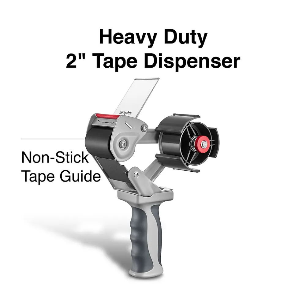 Discount Staples Heavy Duty 2" Handheld Packing Tape Dispenser, Dark Gray (ST56469-CC)