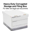 File Storage|Staples Heavy Duty File Box, Lift Off Lid, Letter/Legal, White (50142)