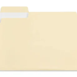 File Folders|Staples Heavy Duty File Folder, 1/3-Cut Tab, Letter Size, Manila, 50/Box (ST62566)
