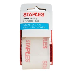 Best Staples Heavy-Duty Packing Tape, 1.88"W x 21.8 Yards, Clear (52195)