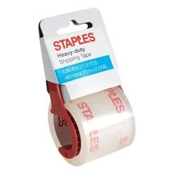 Best Staples Heavy-Duty Packing Tape, 1.88"W x 21.8 Yards, Clear (52195)
