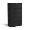 File Cabinets*Staples HL8000 Commercial 5-Drawer Lateral File Cabinet, Locking, Letter/Legal, Black, 36"W (21754D)