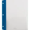 Pocket Folders|Staples 3-Hole Punched 2-Pocket Portfolio Folder, Frosted Navy (26176)