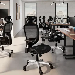 Ergonomic Chairs*Staples Hyken Ergonomic Mesh Swivel Task Chair, (UN59464) Charcoal Gray