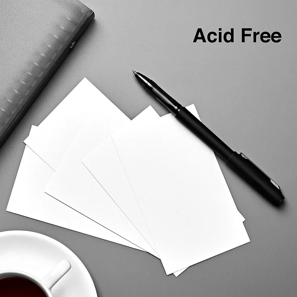 Index Cards*Staples ® Index Cards, 3" x 5", White, 100 Cards/Pack (ST51008-CC)