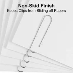 Clips & Fasteners|Staples Jumbo Paper Clips, Silver, 100/Box (A7026601A)