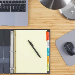 Dividers|Staples Large Tab Insertable Dividers, 5-Tab, Assorted Colors (13485/11109)