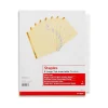 Dividers|Staples Large Tab Insertable Paper Divider, 8 Tabs, Buff with Clear Tabs, 1 Set (18934/11112)