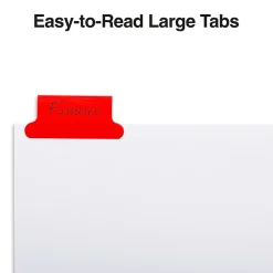 Dividers|Staples Large Tab Insertable Dividers, 8-Tab, Assorted Colors (13492/11123)
