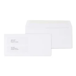 Outlet Staples Laser Forms Double Window Envelopes, Wove White, 500/Box (ST473949-CC)