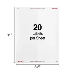 Clearance Staples Laser/Inkjet Address Labels, 1