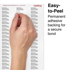 Outlet Staples Laser/Inkjet Address Labels, 1/2