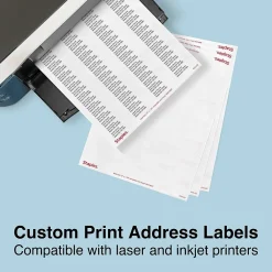 Best Staples Laser/Inkjet Address Labels, 1/2