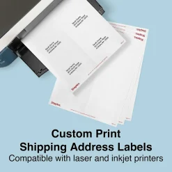 Labels|Staples Laser/Inkjet Shipping Labels, 3-1/3