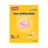 Online Staples Laser/Inkjet Shipping Labels, 2" x 4", Clear, 10 Labels/Sheet, 25 Sheets/Pack, 250 Labels/Box (18089/SCNJ130)