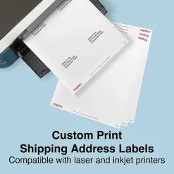 Sale Staples Laser/Inkjet Shipping Labels, 3 1/2