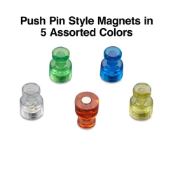 Clips & Fasteners|Staples Magnets, Assorted, 10/Pack (33273-CC)
