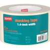 Online Staples Masking Tape, 1.4"W x 60 yrds, Natural, 2 Roll/Pk (467381)