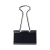 Clips & Fasteners|Staples Medium Binder Clips, 0.63" Capacity, Black, 12 Clips/Pack (15351)