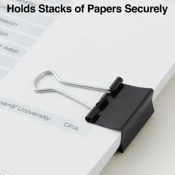 Clips & Fasteners|Staples Medium Binder Clips, 0.63